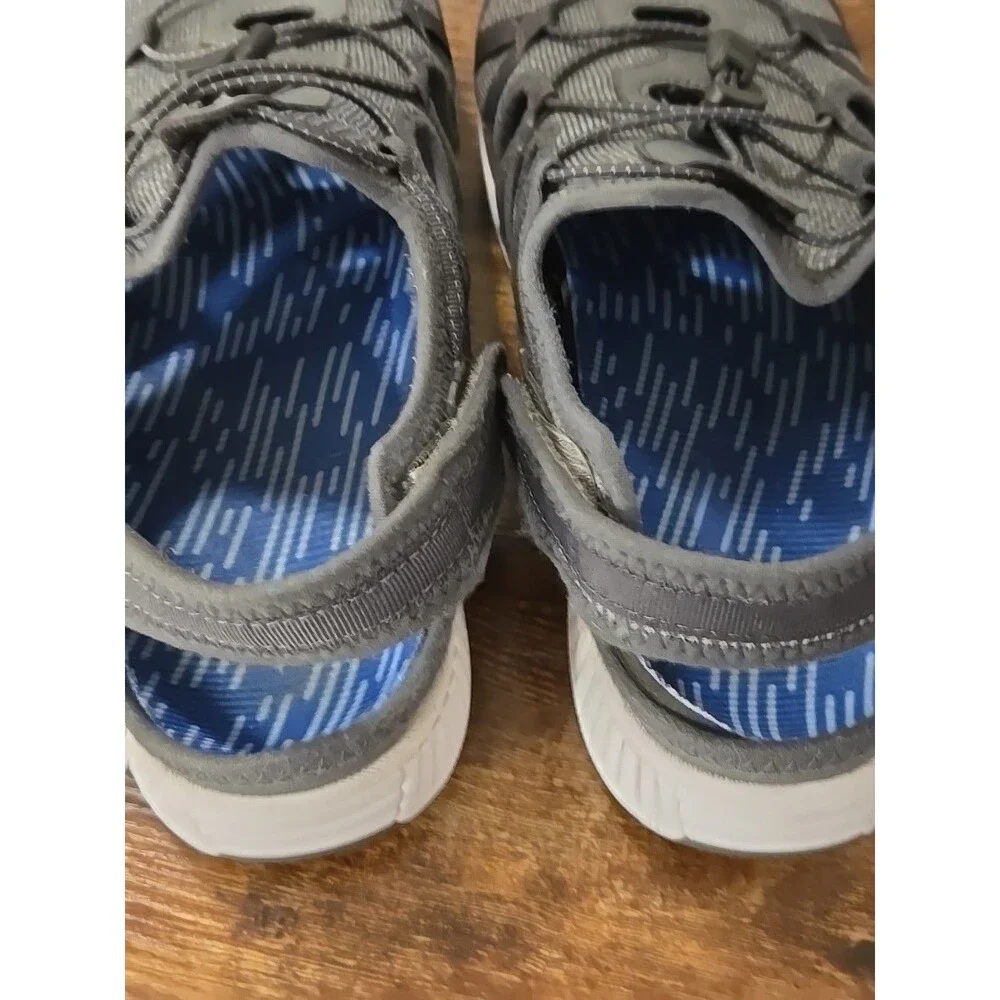 OrthoFeet Mens Gray Premium Arch Support Taurus Fisherman Sandals Size 11.5 2E